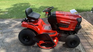 How to operate a Craftsman T110 Tractor Mower
