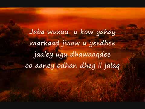 Somali Lyrics - Song - Jaalaleey - By Cabdi Diini.mp4