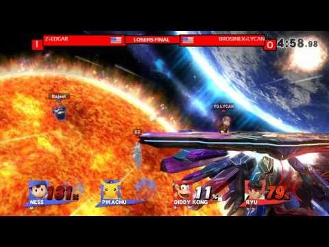 Z+Edgar vs Brosinex+Lycan - Wii U Losers Finals SoS