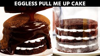 Pull Me Up Cake [PURE Chocolate Lava] - Eggless Sponge Recipe - CookingShooking
