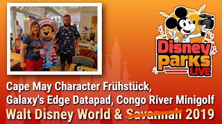 Cape May Café, Galaxy&#39;s Edge Datapad &amp; Congo River Minigolf | Walt Disney World 2019