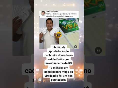 o grupo de Goiás que gastou 13 milhões apostando chateadismo agora #noticias