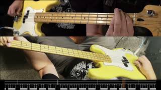 Deftones - Korea - Bass Playthrough With Tab - #bass #tablature #basstabs #musiclessons #deftones