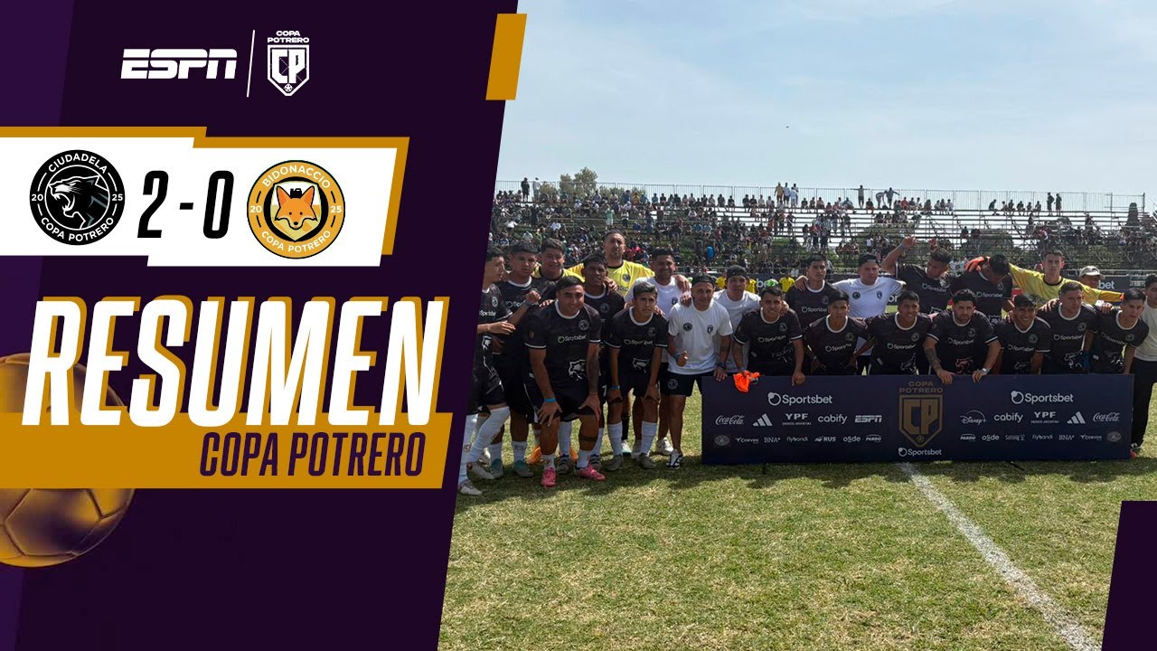 CIUDADELA JUGÓ UN PARTIDAZO, DERROTÓ A BIDONACCIO Y SIGUE EN CARRERA | RESUMEN | COPA POTRERO 2025