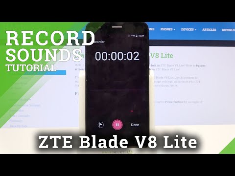 How to Record Sounds in ZTE Blade V8 Lite – Turn On Sound Recorder