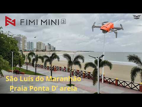 Sobrevoando a Praia Ponta d’Areia em São Luís MA com o FIMI Mini 3