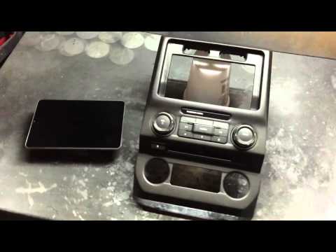 Ipad Mini 4 installed in the dash of a 2015 Ford F150