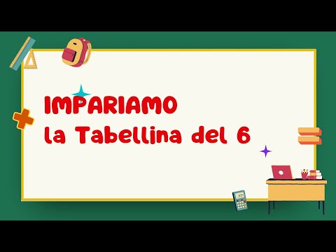 La Tabellina del 6 con esercizi. #didattica #matematica #scuolaprimaria #maestra #esercizi