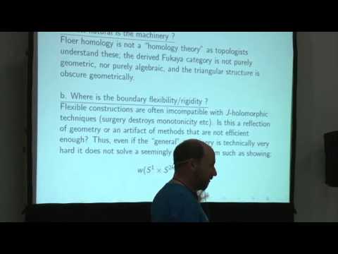 Octav Cornea - Recent advances in Lagrangian topology: cobordism and the Fukaya category MCA 2013
