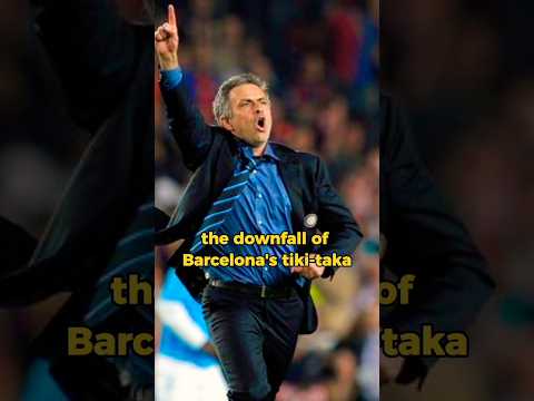 Mourinho destroyed Barcelona's tiki-taka #mourinho #intermilan #barcelona #championsleague #coach