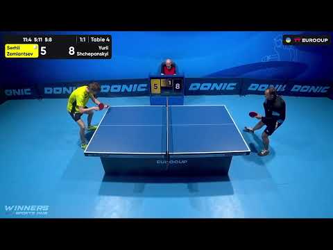 17:35 Serhii Zemiantsev  - Yurii Shchepanskyi 18.09.2023 TT Euro.Cup Ukraine Star. TABLE 4