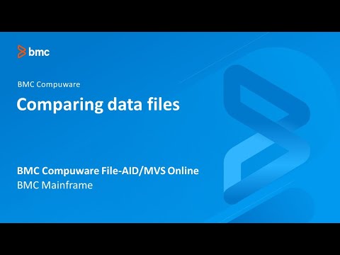 BMC Compuware File-AID/MVS Online - Comparing data files