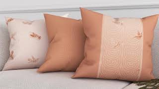 Декоративная подушка «942154» оранжевый, персиковый — видео о товаре