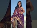 Pinkyvlogs Ready With Me Jimmy Choo Saree Light Purple Color Trending Saree Fashion Style