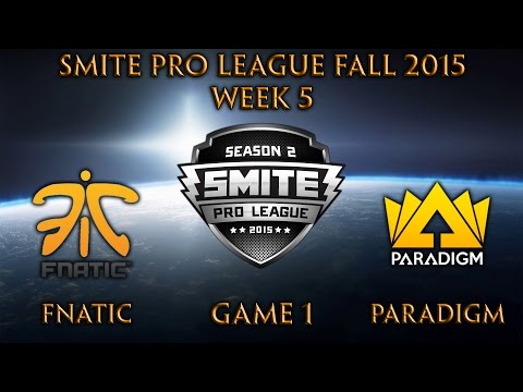 SPL Fall Week 5 - Fnatic vs. Paradigm (Game 1)