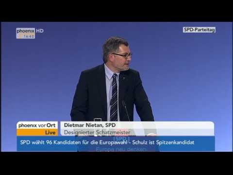 SPD-Parteitag - mit Rede von Dietmar Nietan am 26.01.2014