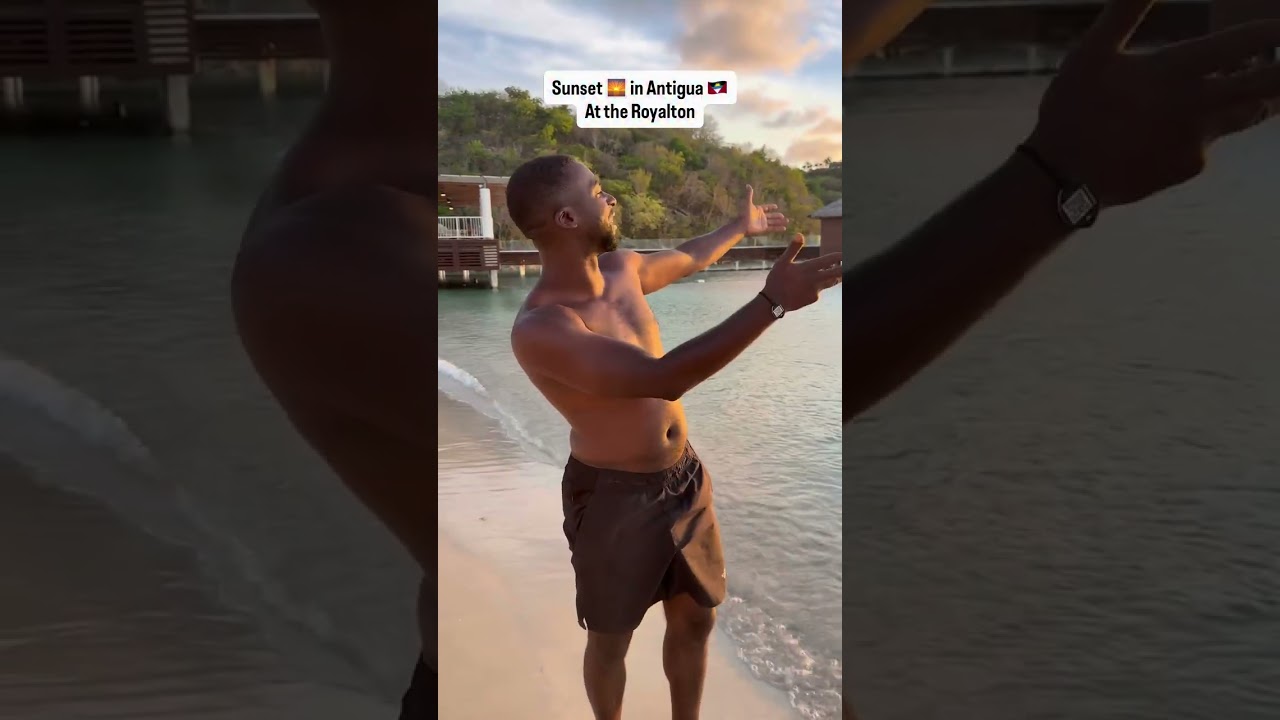Sunset 🌅 in Antigua at royaltonantigua 🔥#djagonline #teamag #ukdj #tiktokdj #visitantiguaandbarbuda