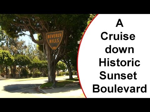 Cruise Down Historic Sunset Boulevard in Hollywood/Beverly Hills, California