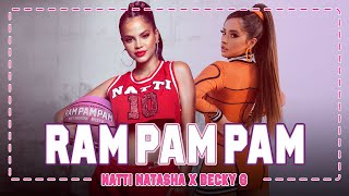 Kadr z teledysku Ram Pam Pam tekst piosenki Natti Natasha & Becky G