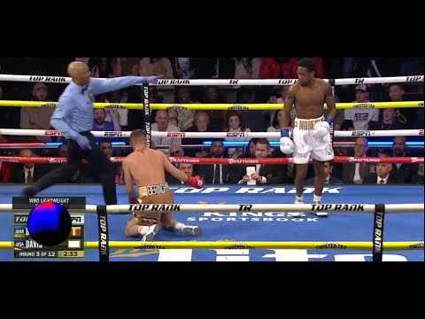 Keyshawn Davis vs Denys Berinchyk Full Fight - 4th Round KO ( 4K  )