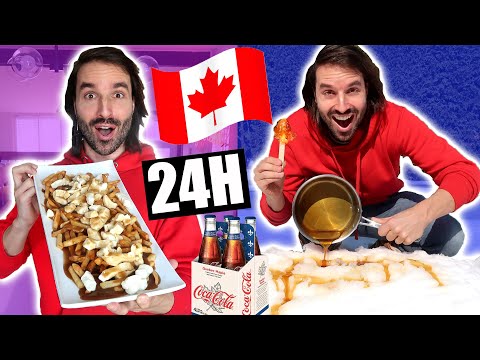 Je mange que des RECETTES CANADIENNES pendant 24h - CARL IS COOKING