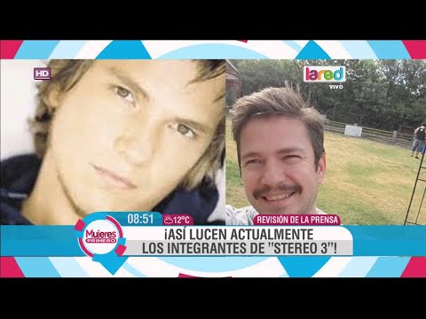 The before and after of the members of "Stereo 3"