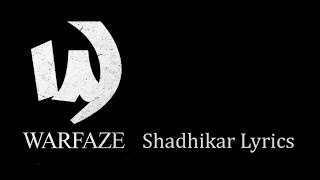 Warfaze - Shadhikar Lyrics