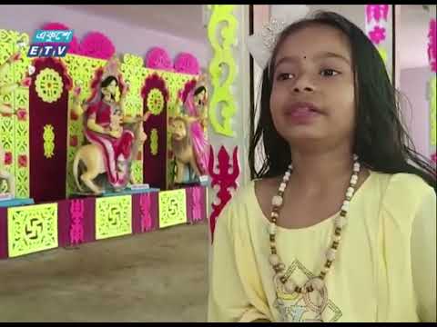 শ্রীমঙ্গলের একটি মন্ডপে শুরু হয়েছে দুর্গাপূজা