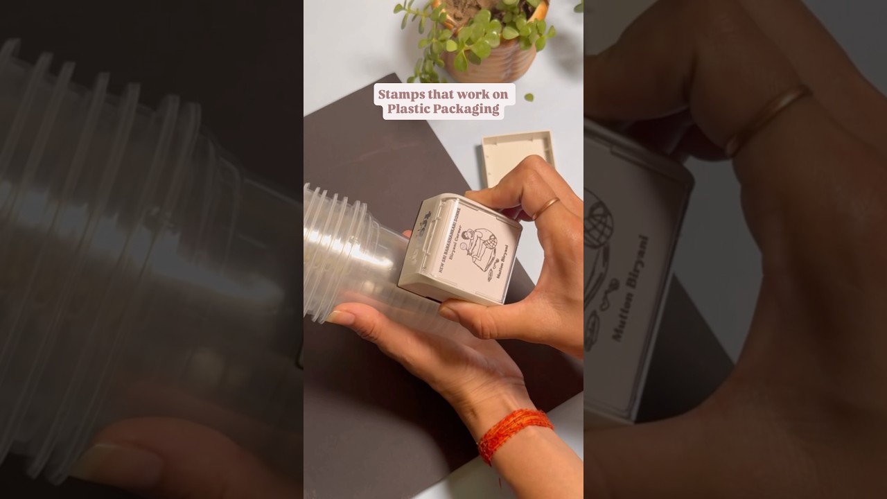 Best Stamps for Plastic Packaging | Poly Logo Stamps in 2 Sizes & Colors