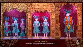 BAPS Shri Swaminarayan Mandir - Robbinsville, NJ - Live Sandhya Arti
