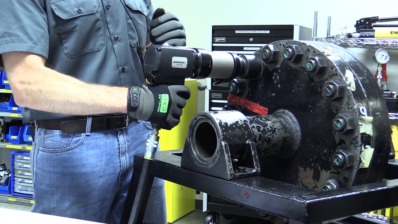 PTW-Series Pneumatic Torque Wrench Demo | Enerpac