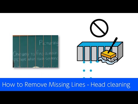 How to Remove Missing Lines - Head cleaning（Epson L1210 Series)