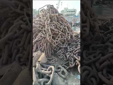 Black stainless steel link chains, for industrial