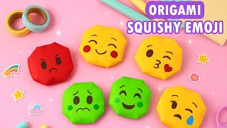 Origami Squishy Emoji How to make a Squishy toy without glue