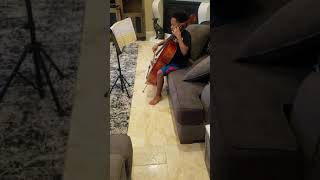 KK playing Arkansas Traveler on his Cello
