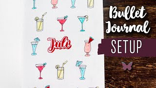 JULI 🍹Bullet Journal Setup 2020 | plan with me deutsch