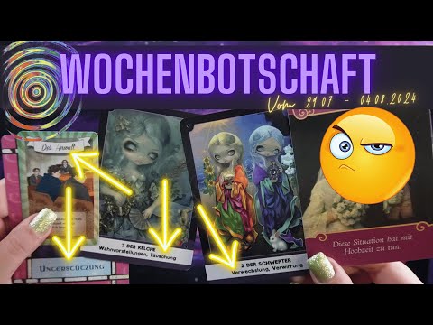 ⌛WOCHENBOTSCHAFT 29.07-04.08.2024 ⌛Führer, Täuschung 🤥, Wunscherfüllung, Herzmensch 👨🏻, Hochzeit ❤️