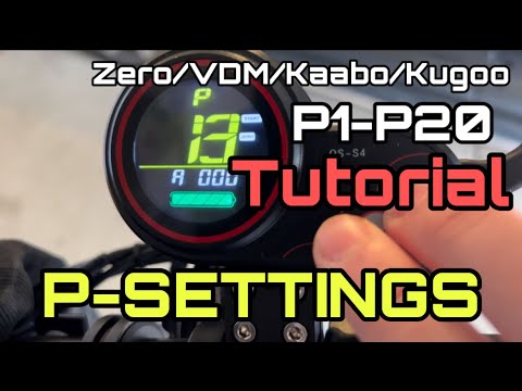 Electric Scooter P-SETTINGS Explanation and Tutorial, 4K60