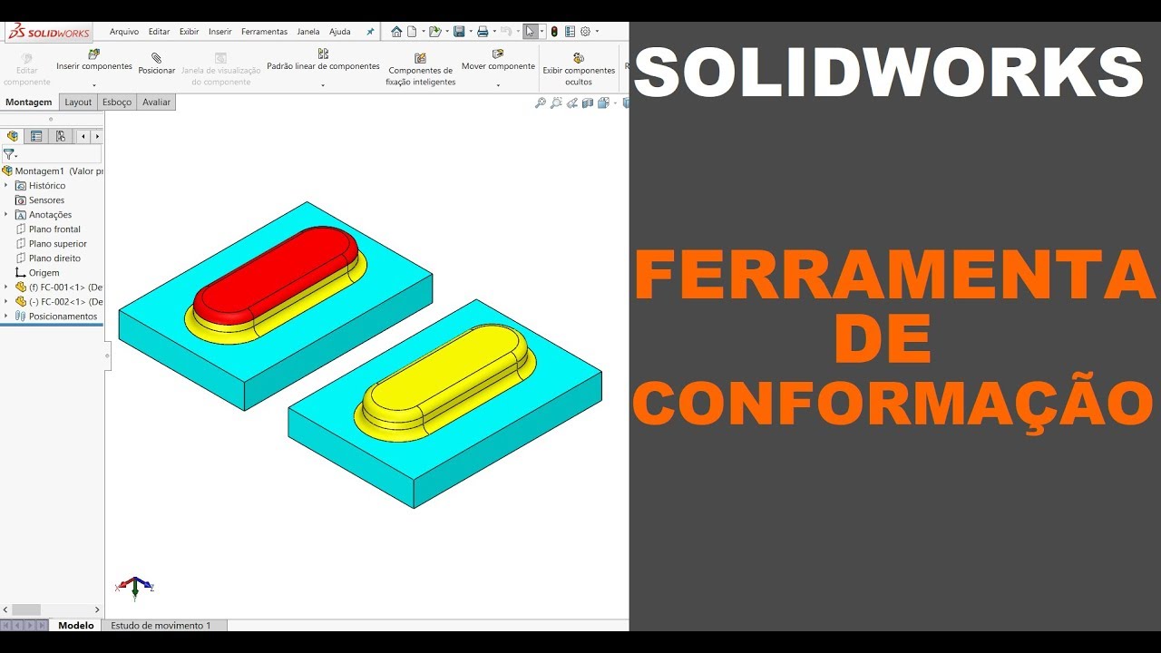 SOLIDWORKS | COMO CRIAR UMA FERRAMENTA DE CONFORMAÇÃO PARA CHAPA METÁLICA #solidworks