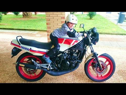 VIDEO YAMAHA RD 350 1WT JAPAN 1986 YPVS ARROW VFORCE TOP SPEED CIRCUITO ARCOS BANSHEE
