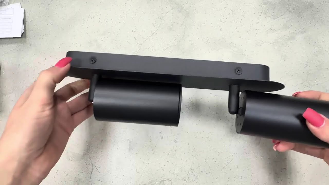 Накладной поворотный светильник FERON ML311-2 черный 40104