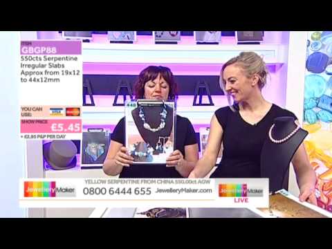 JewelleryMaker LIVE AM 16/02/2014 [How to make Beaded Jewellery]