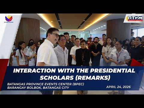 Interaction with the Presidential Scholars (Remarks) 4/24/2026