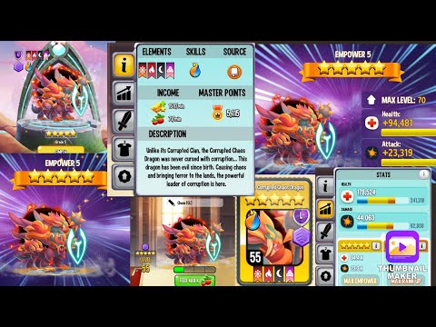 Getting Corrupted Chaos to e5!!! | DragonCity