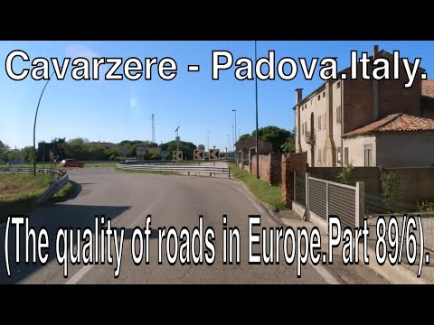 Cavarzere - Padova.Italy.(The quality of roads in Europe.Part 89/6).