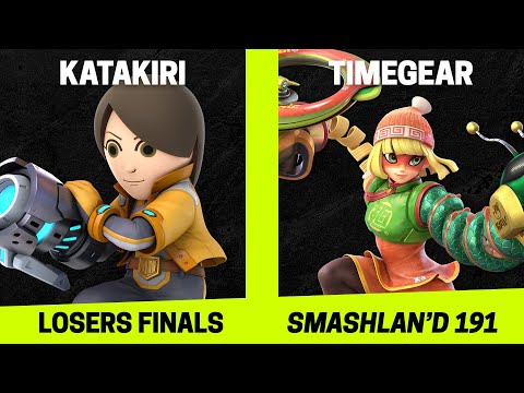 SmashLAN'd 191 Losers Finals - Katakiri (Mii Gunner) vs TimeGear (Min Min) - SSBU Tournament