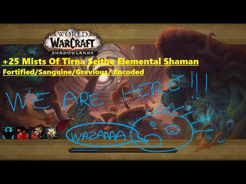 WE ARE HERE!! +25 Mists Of Tirna Scithe Elemental Shaman POV Fortified/Sanguine/Grevious/Encoded