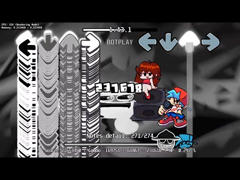 FNF - Blocked Forever V2 - [REDACTED] Spammy Track - 100 Million NOTES