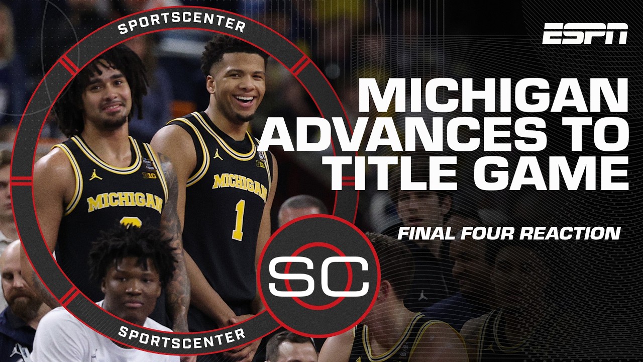 Final Four Reaction 🍿 UConn & Michigan advance to title game | SportsCenter