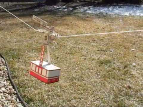 SOLAR POWER AERIAL CABLE CAR Power